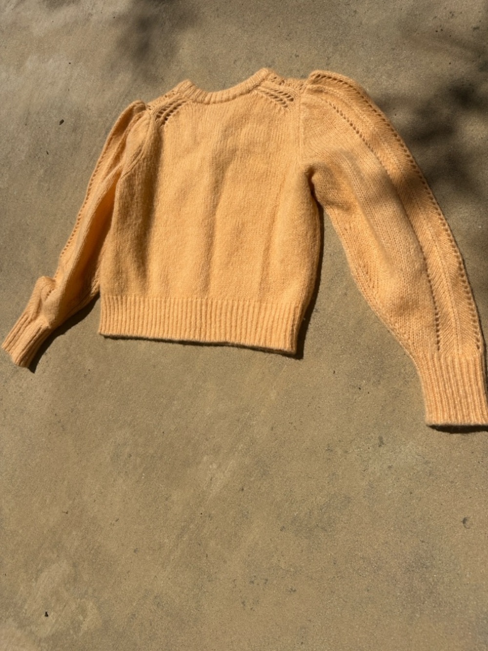 Everlane Peach Knit Button-Up Cardigan - Picture 3 of 5
